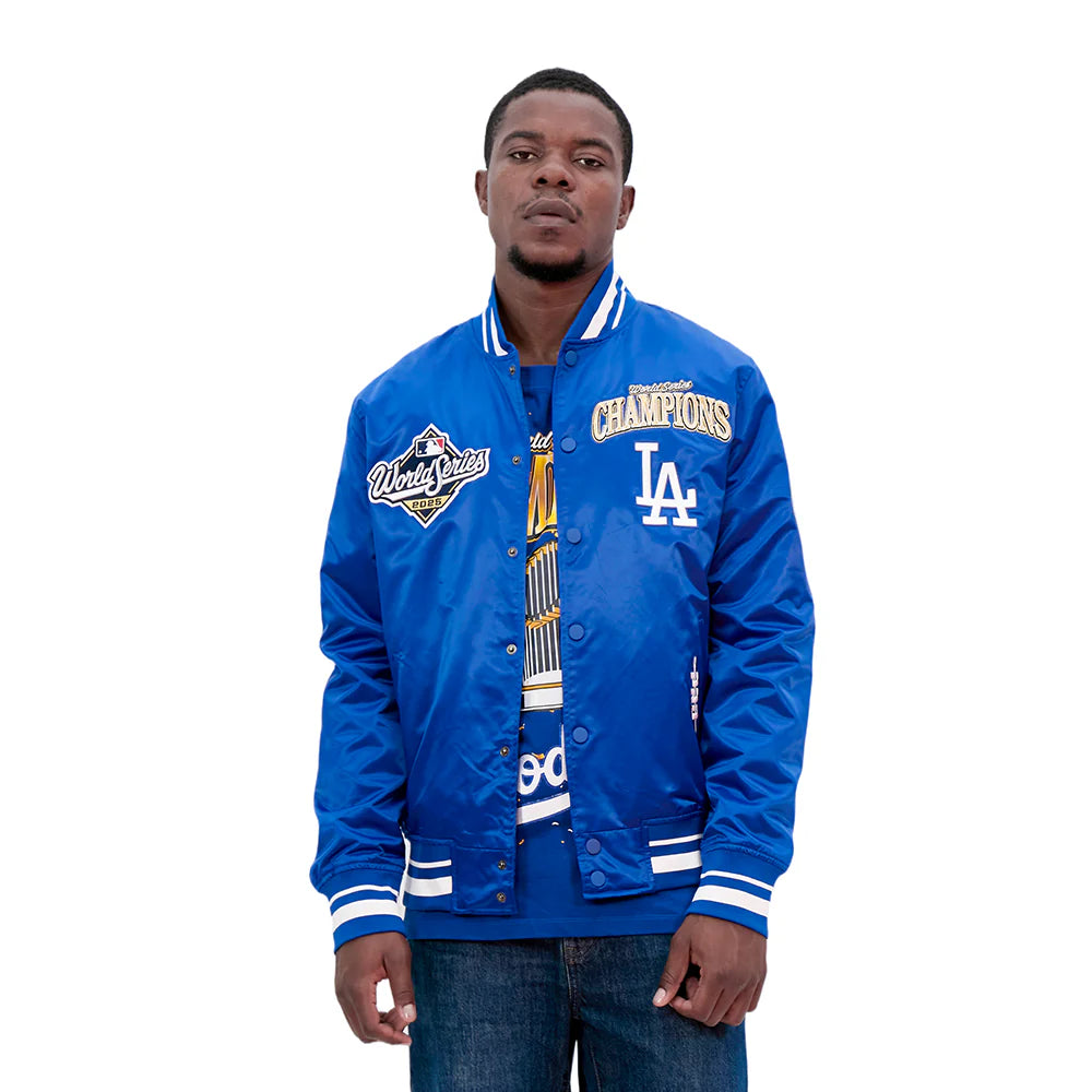 MLB LOS ANGELES DODGERS MLB WORLD SERIES 2025 PRO SATIN YD RIB JACKET