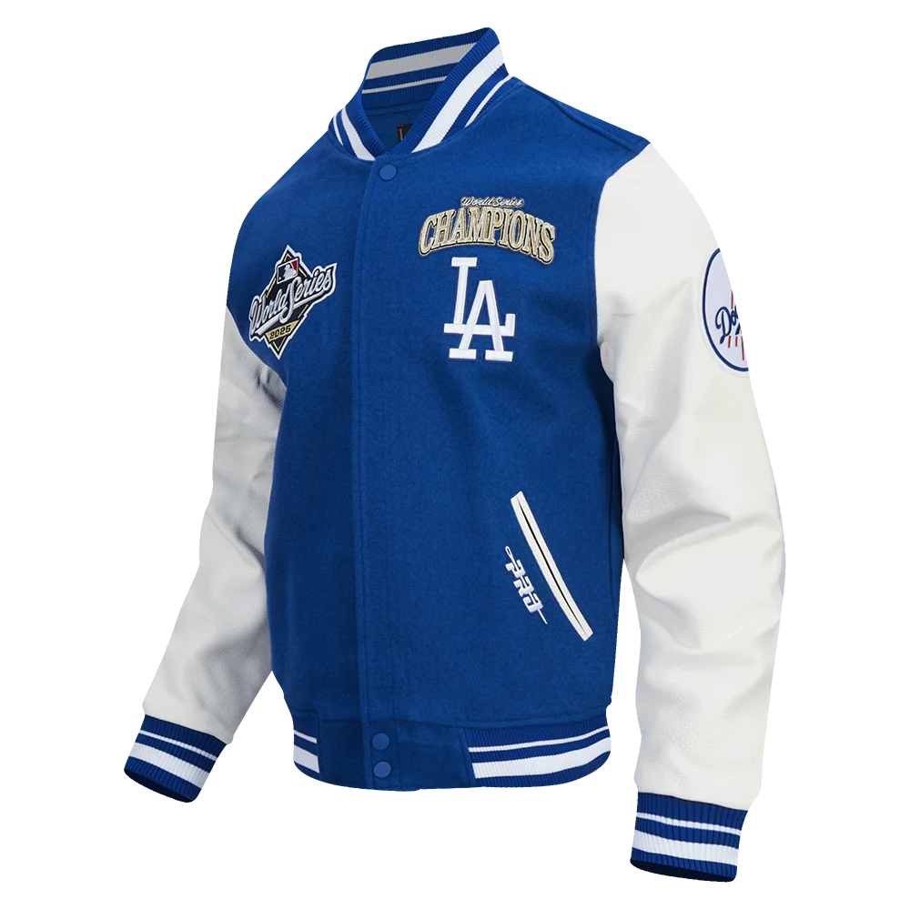 MLB LOS ANGELES DODGERS MLB WORLD SERIES 2025 MEN´S RIB WOOL VARSITY JACKET