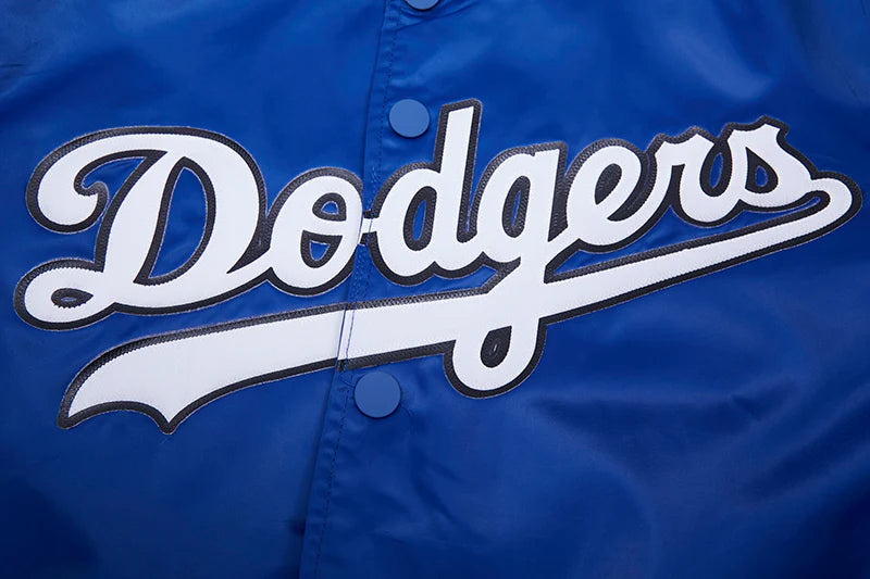MLB LOS ANGELES DODGERS BIG LOGO MEN'S SATIN JACKET