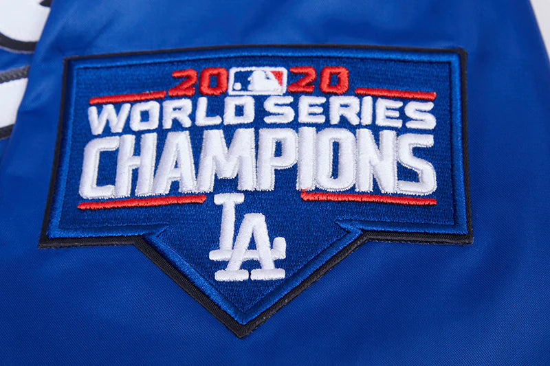 MLB LOS ANGELES DODGERS BIG LOGO MEN'S SATIN JACKET