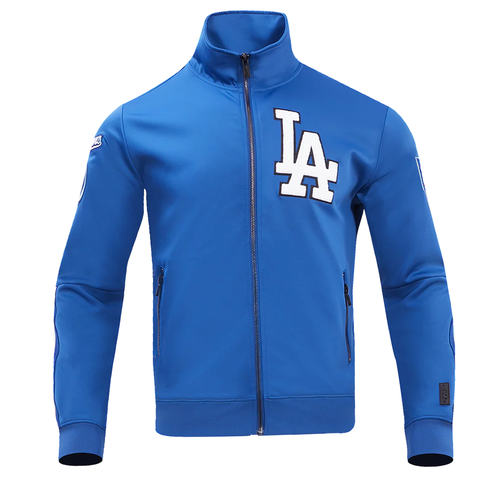 MLB LOS ANGELES DODGERS CLASSIC MEN'S DOUBLE KNIT TRACK JACKET