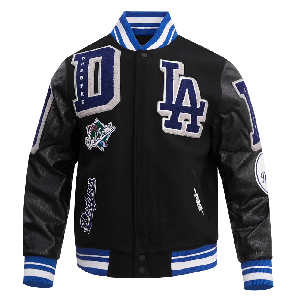 MLB LOS ANGELES DODGERS MASHUP MEN'S RIB WOOL VARSITY JACKET