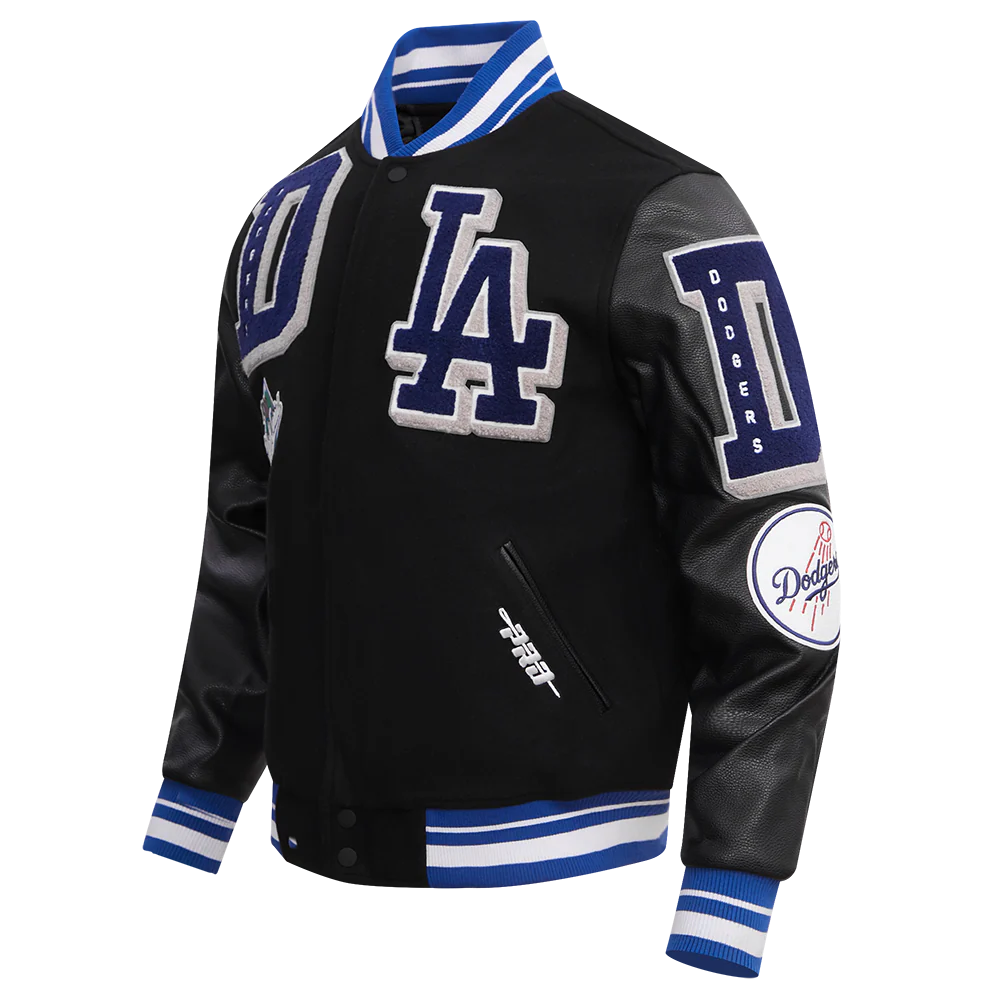 MLB LOS ANGELES DODGERS MASHUP MEN'S RIB WOOL VARSITY JACKET