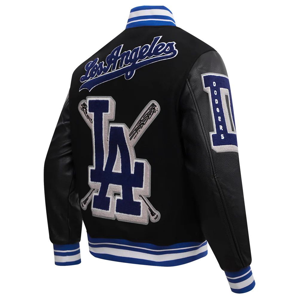 MLB LOS ANGELES DODGERS MASHUP MEN'S RIB WOOL VARSITY JACKET