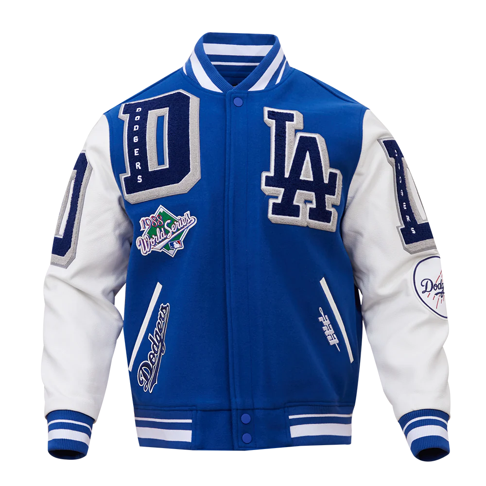 MLB LOS ANGELES DODGERS MASHUP MEN'S RIB WOOL VARSITY JACKET