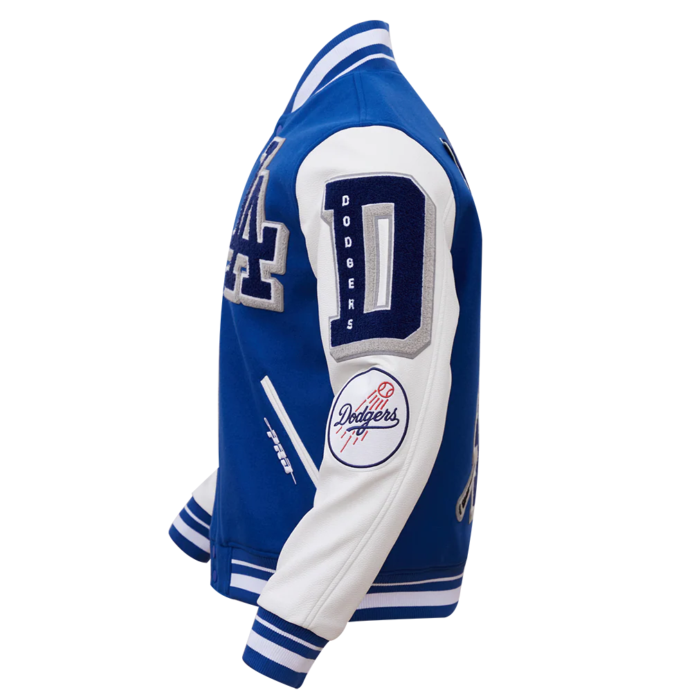 MLB LOS ANGELES DODGERS MASHUP MEN'S RIB WOOL VARSITY JACKET