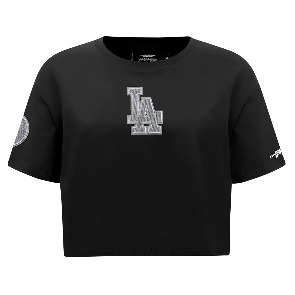 MLB LOS ANGELES DODGERS REVERSE FRENCH TERRY WOMEN'S SINGLE JERSEY BOXY TOP