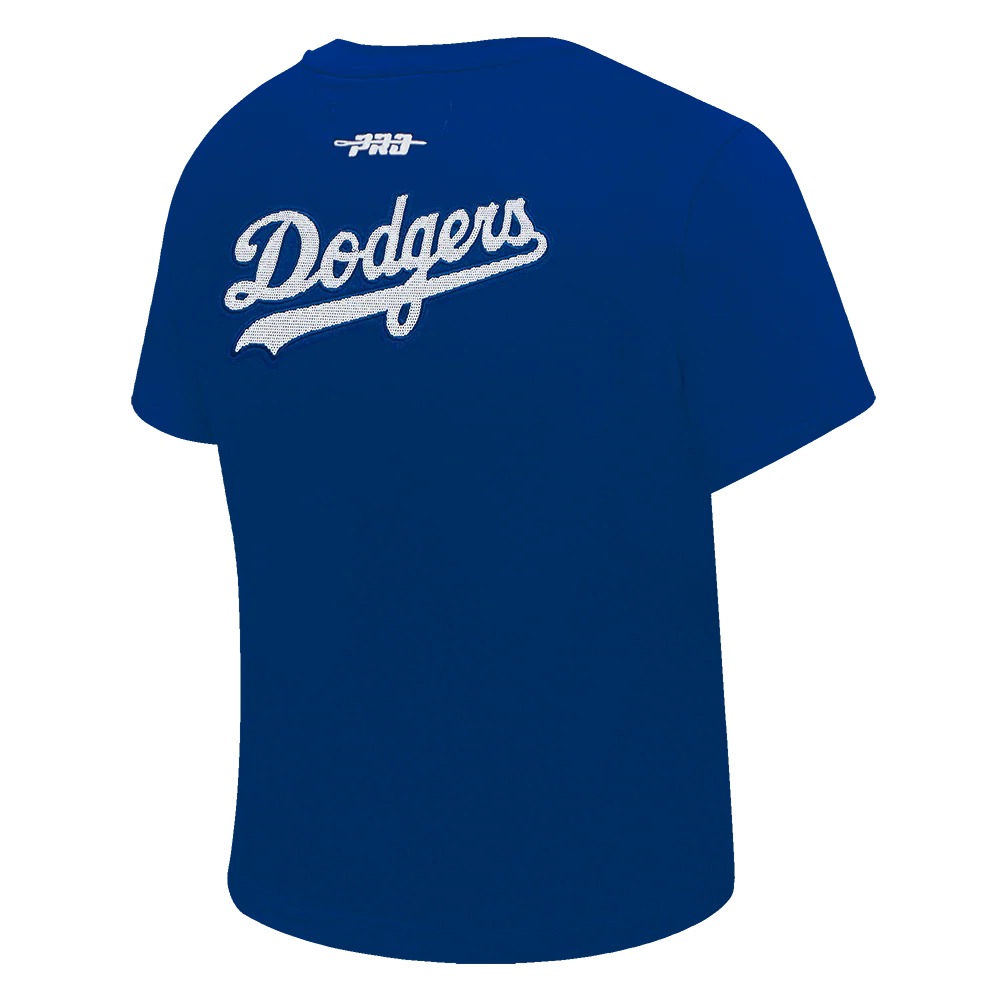 MLB LOS ANGELES DODGERS GAME DAY CLASSICS WOMEN'S SINGLE JERSEY BABY DOLL TOP