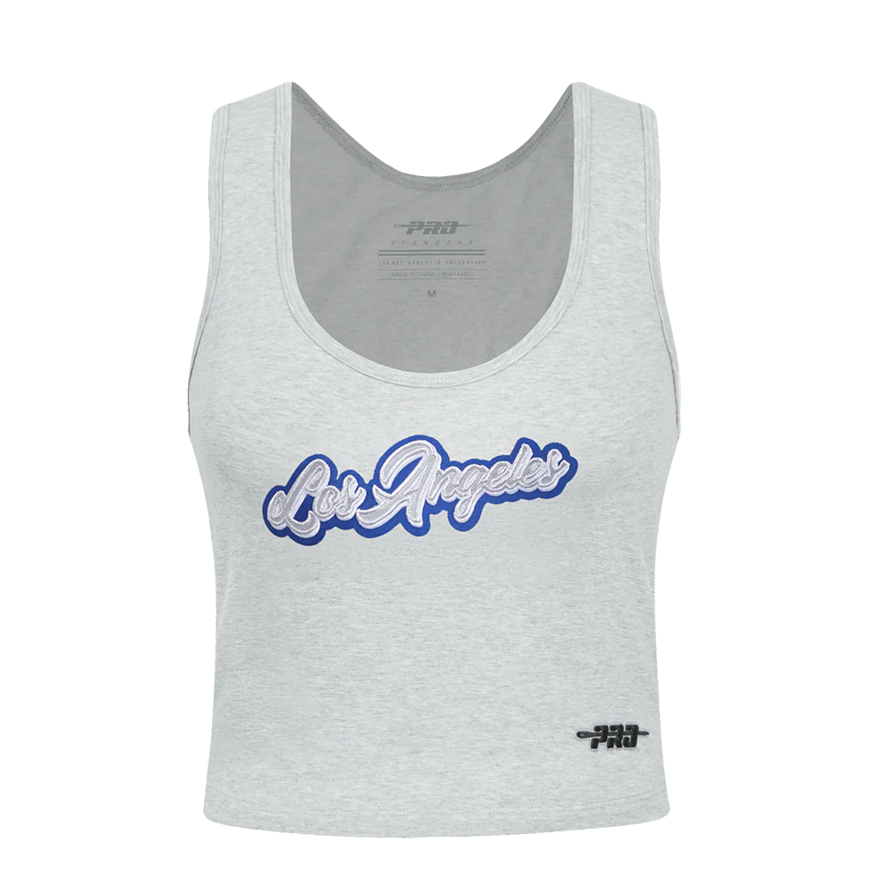 MLB LOS ANGELES DODGERS SHEER INFLUENCE WOMEN'S FITTED RACERBACK