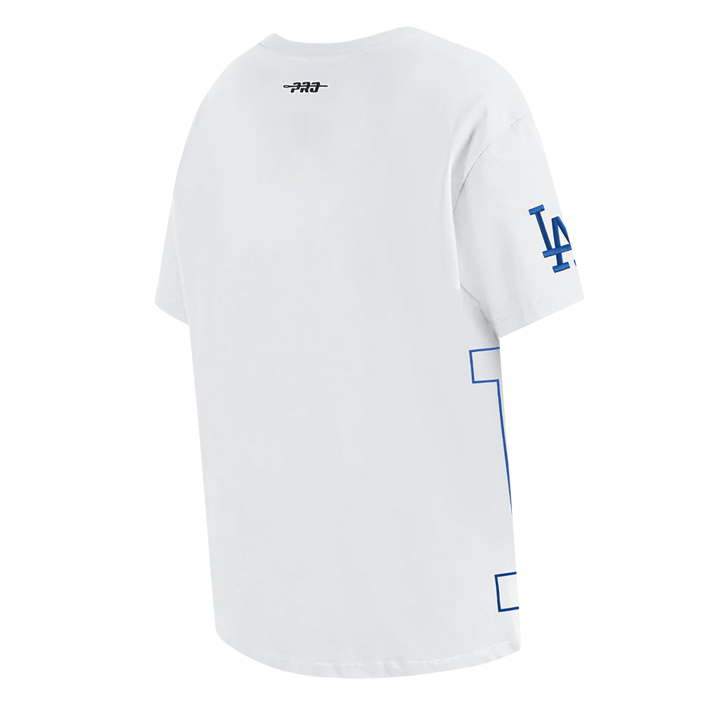 MLB LOS ANGELES DODGERS SHEER INFLUENCE WOMEN'S BOYFRIEND TOP