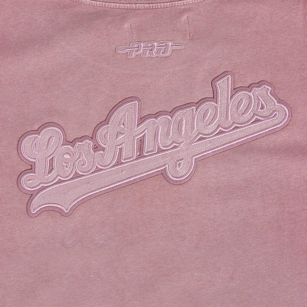 MLB LOS ANGELES DODGERS WASHED CLASSIC WOMEN'S ENZYME WASH BOXY TEE
