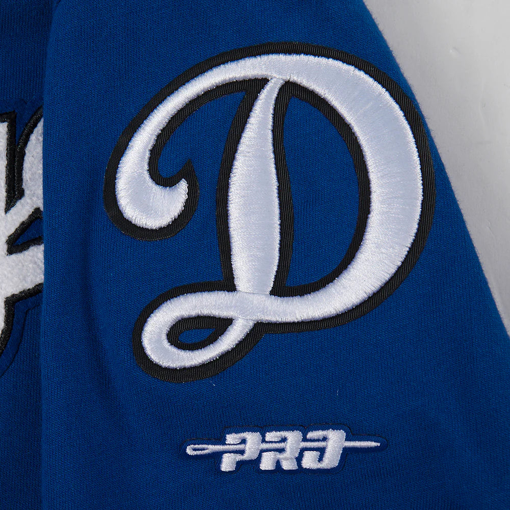 MLB LOS ANGELES DODGERS CLASSIC BIG BOYS SHORT SLEEVE STRIPED RIB TOP