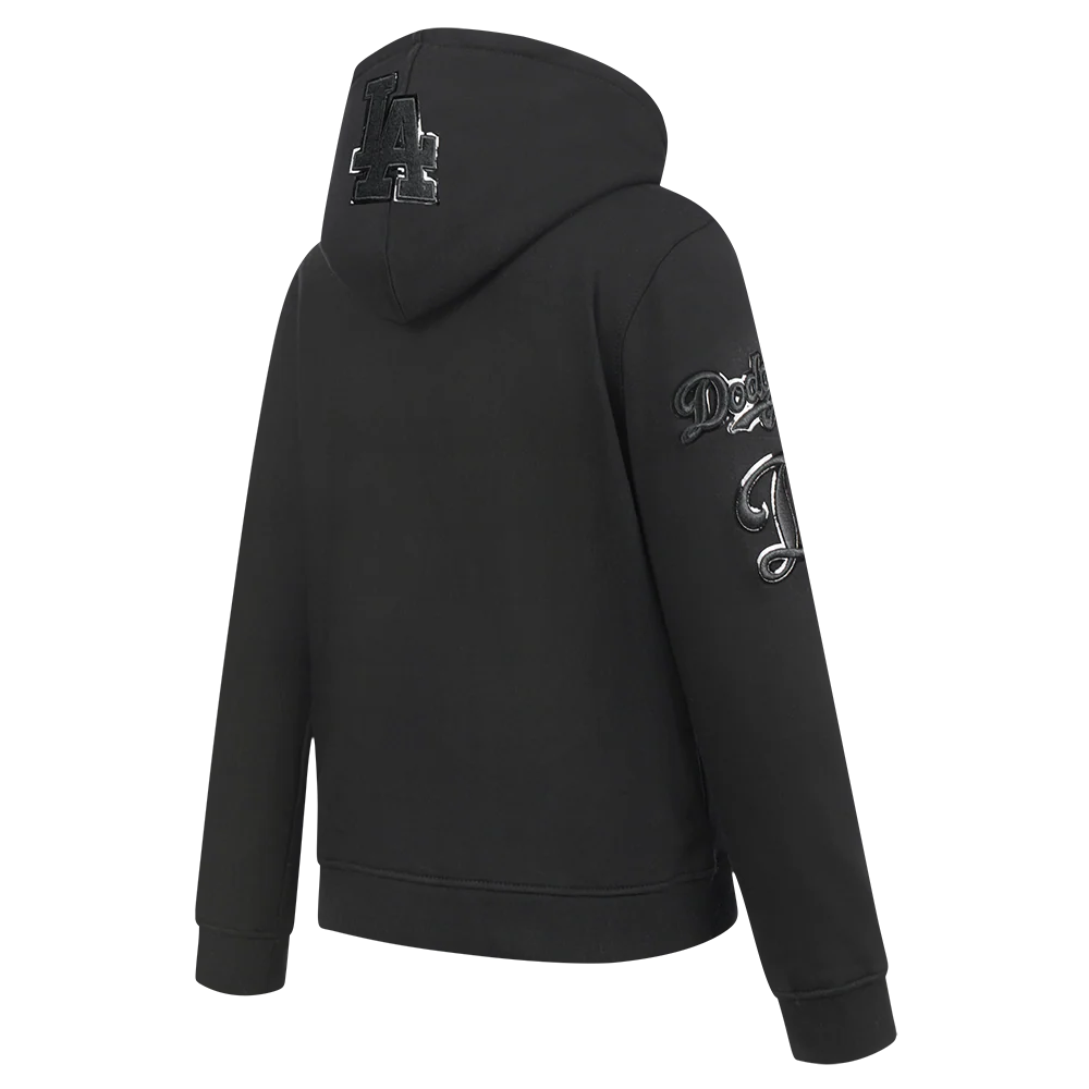 MLB LOS ANGELES DODGERS TRIPLE BLACK BIG BOYS FLEECE PULLOVER HOODIE