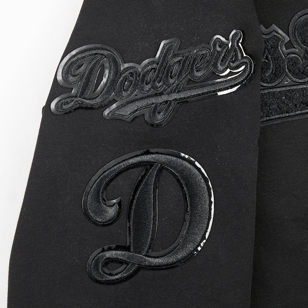 MLB LOS ANGELES DODGERS TRIPLE BLACK BIG BOYS FLEECE PULLOVER HOODIE