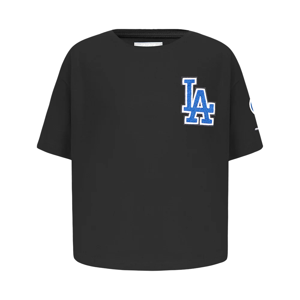 MLB LOS ANGELES DODGERS CLASSIC BIG GIRLS SHORT SLEEVE BOXY TOP