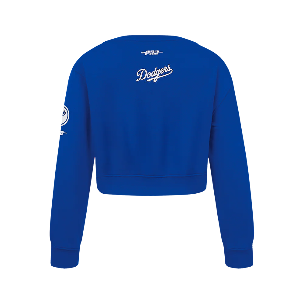 MLB LOS ANGELES DODGERS CLASSIC BIG GIRLS FLEECE CREWNECK