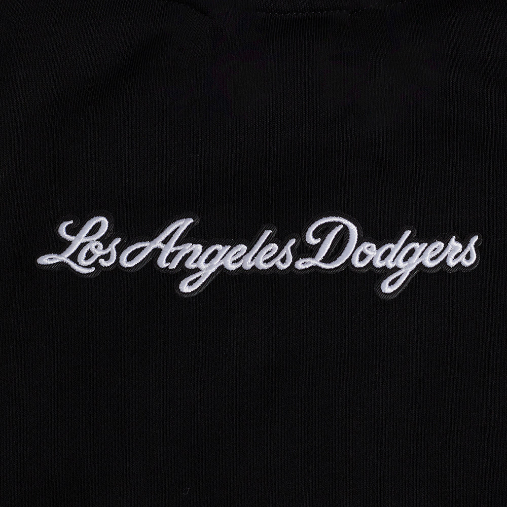 MLB LOS ANGELES DODGERS PEARLS WOMEN'S RIB FLEECE CREWNECK