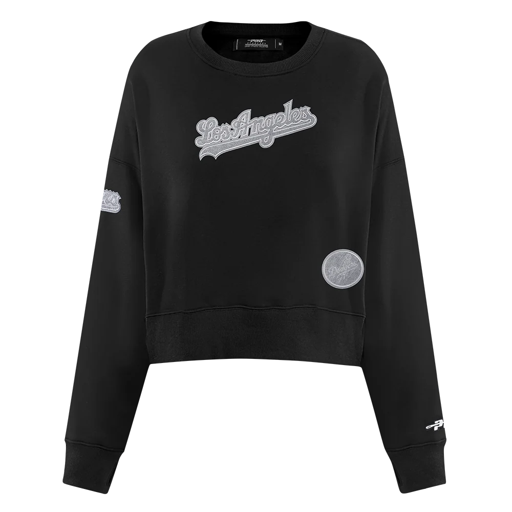 MLB LOS ANGELES DODGERS REVERSE FRENCH TERRY WOMEN'S FLEECE CREWNECK