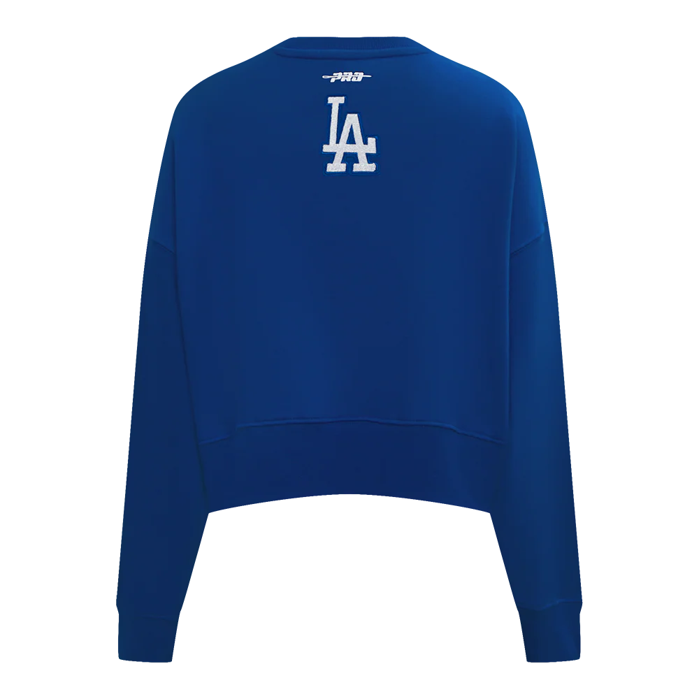 MLB LOS ANGELES DODGERS GAME DAY CLASSICS WOMEN'S DOUBLE KNIT CREWNECK