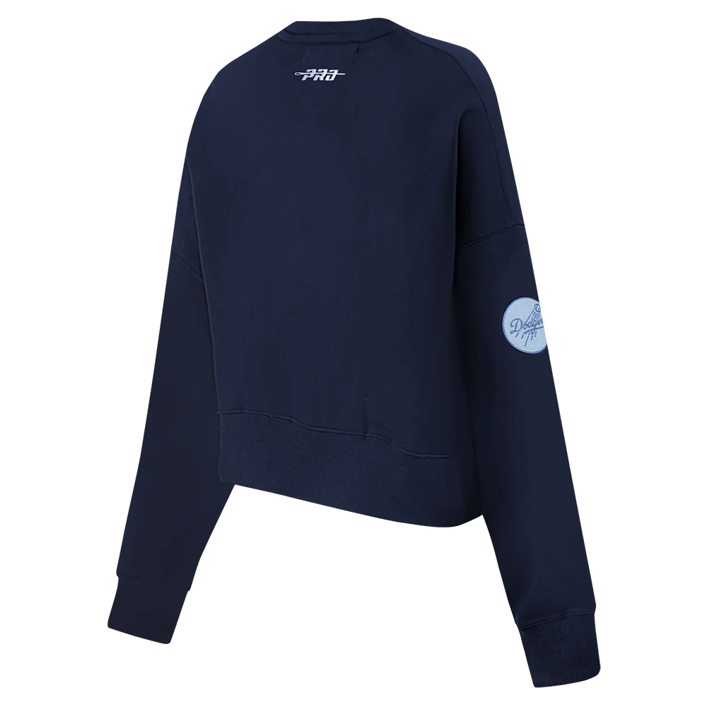 MLB LOS ANGELES DODGERS COUNTRY CLUB WOMEN'S DOUBLE KNIT CREWNECK