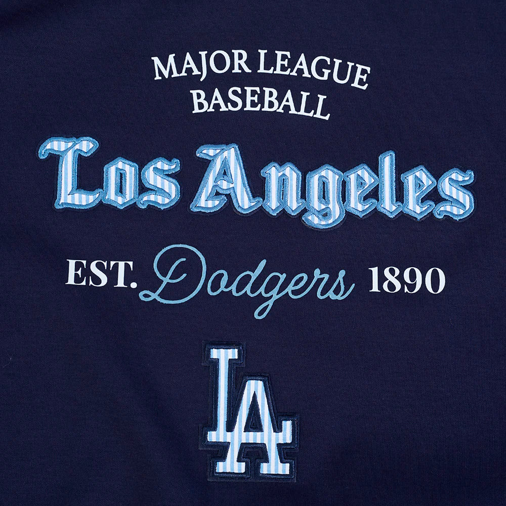 MLB LOS ANGELES DODGERS COUNTRY CLUB WOMEN'S DOUBLE KNIT CREWNECK