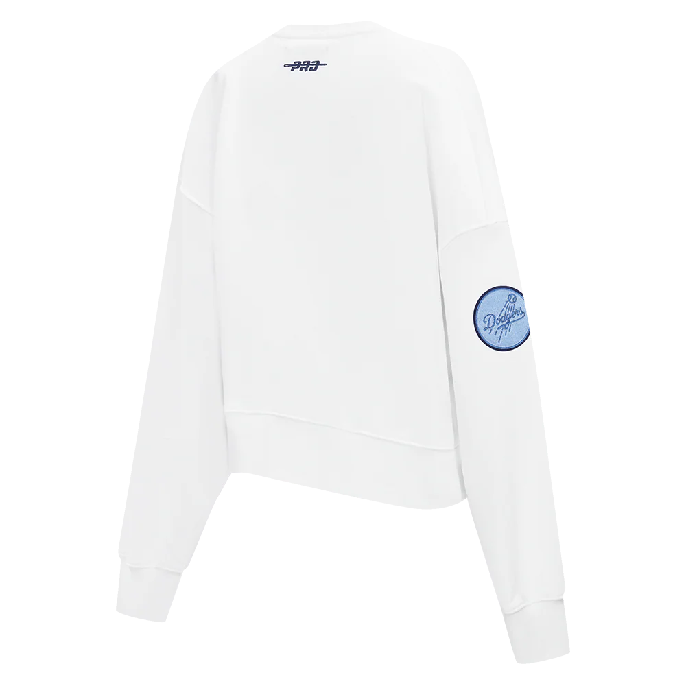 MLB LOS ANGELES DODGERS COUNTRY CLUB WOMEN'S DOUBLE KNIT CREWNECK