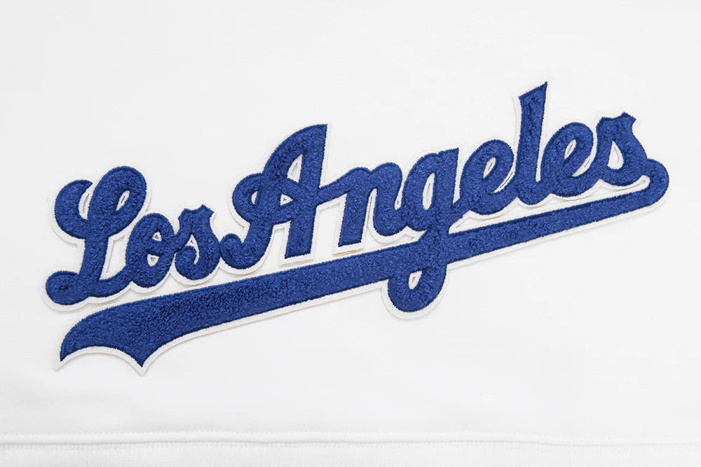 MLB LOS ANGELES DODGERS CLASSIC WOMEN'S CROPPED PULLOVER HOODIE