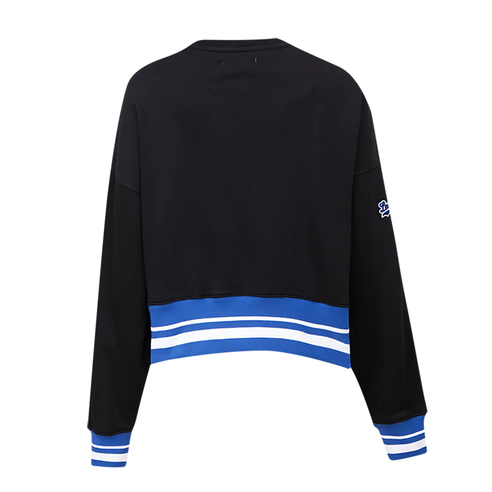 MLB LOS ANGELES DODGERS MASHUP WOMEN'S RIB CREWNECK