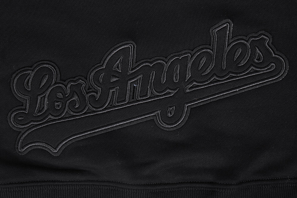 MLB LOS ANGELES DODGERS NEUTRAL CROPPED WOMEN'S PULLOVER HOODIE