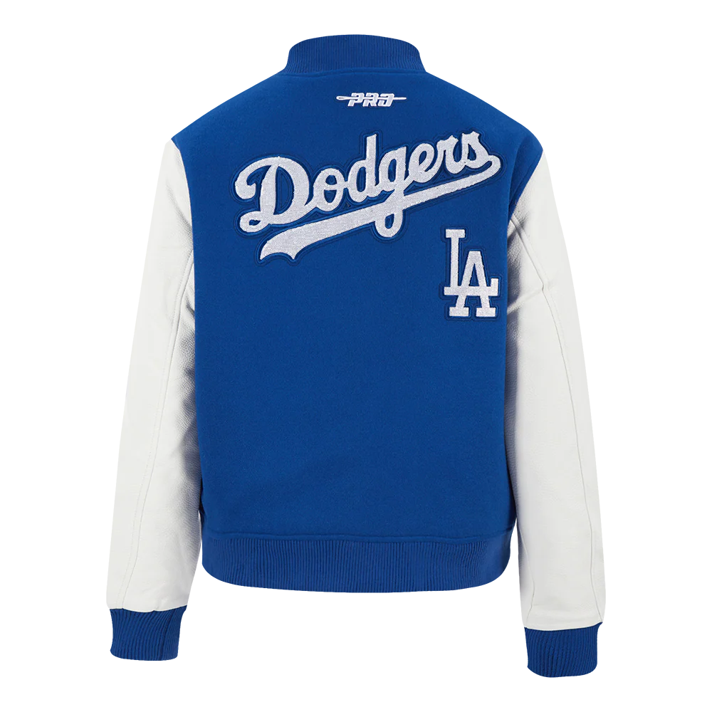 MLB LOS ANGELES DODGERS GAME DAY CLASSICS WOMEN'S WOOL VARSITY JACKET