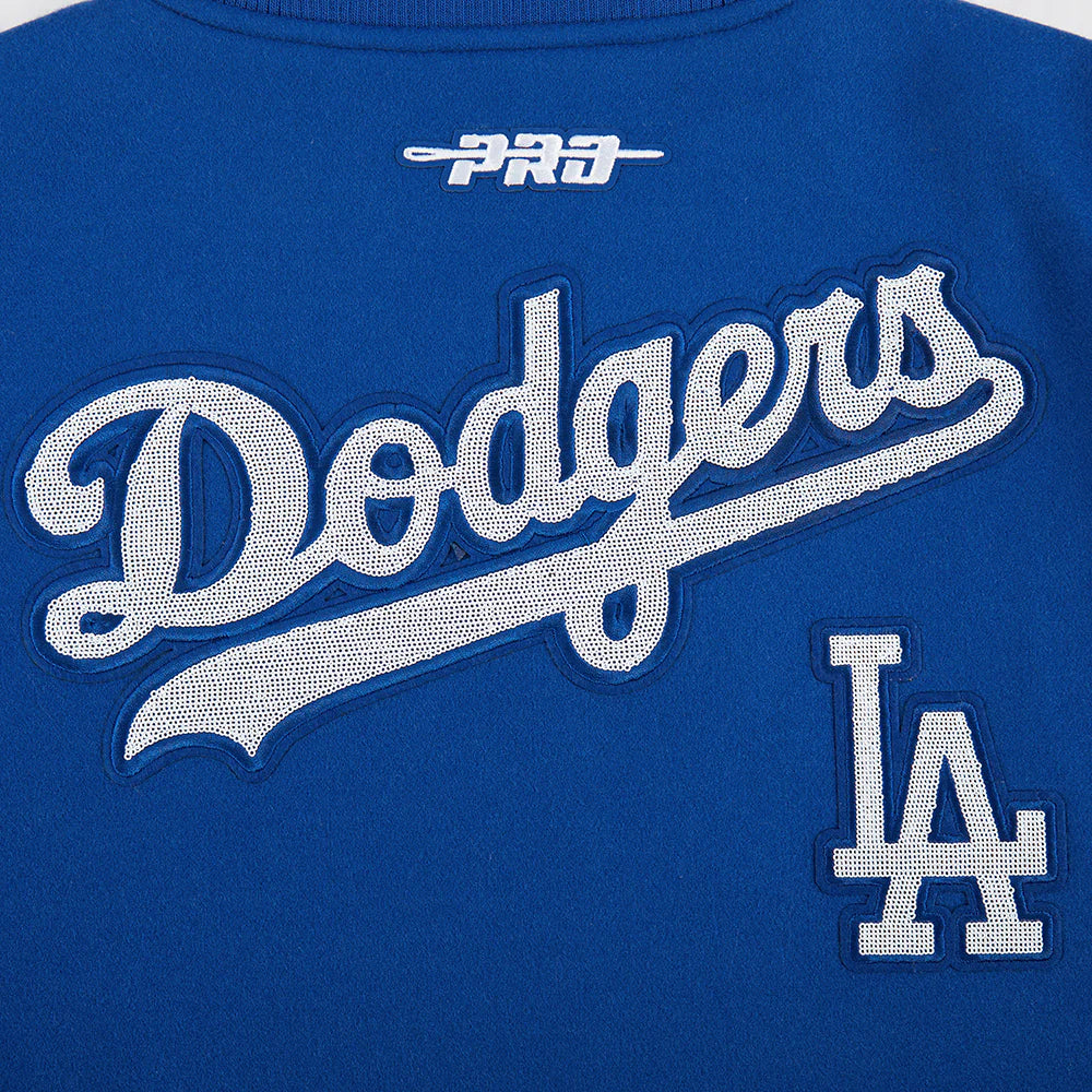 MLB LOS ANGELES DODGERS GAME DAY CLASSICS WOMEN'S WOOL VARSITY JACKET