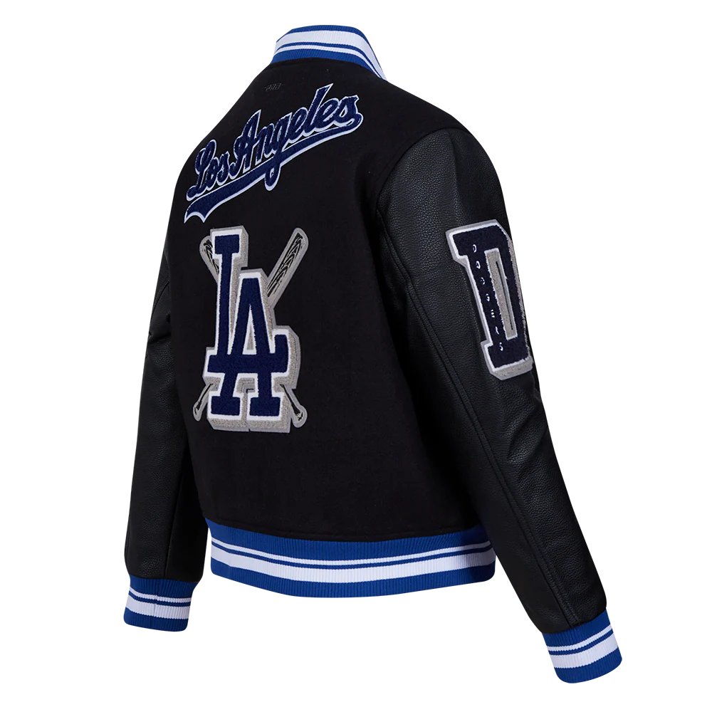 MLB LOS ANGELES DODGERS MASHUP WOMEN'S RIB WOOL VARSITY JACKET