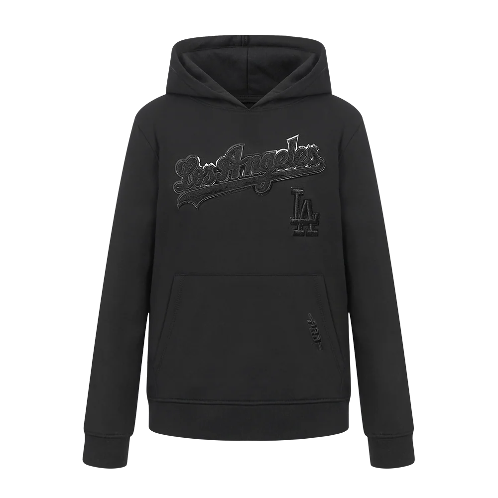 MLB LOS ANGELES DODGERS TRIPLE BLACK LITTLE BOYS FLEECE PO HOODIE