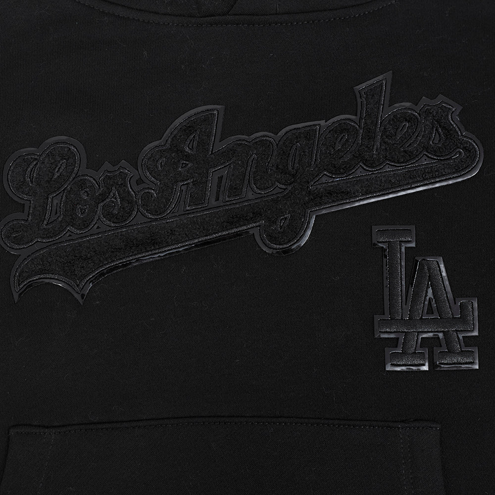 MLB LOS ANGELES DODGERS TRIPLE BLACK LITTLE BOYS FLEECE PO HOODIE