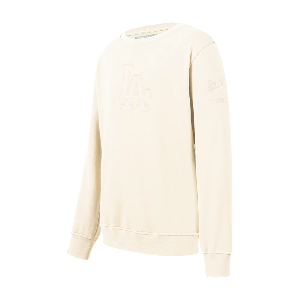 MLB LOS ANGELES DODGERS NEUTRAL LITTLE BOYS FLEECE CREWNECK