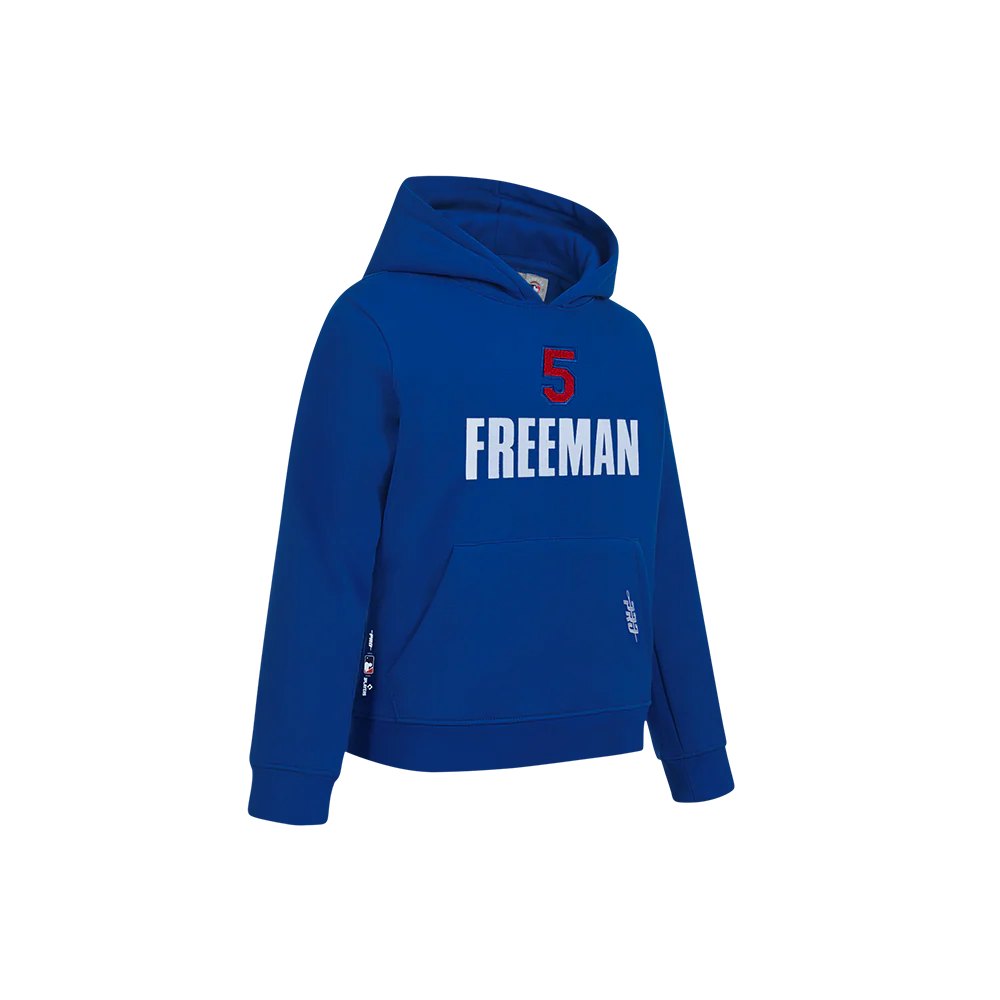 MLB LOS ANGELES DODGERS FREDDIE FREEMAN #5 CLASSIC PLAYER NAME AND NUMBER LITTLE BOYS PULLOVER HOODIE