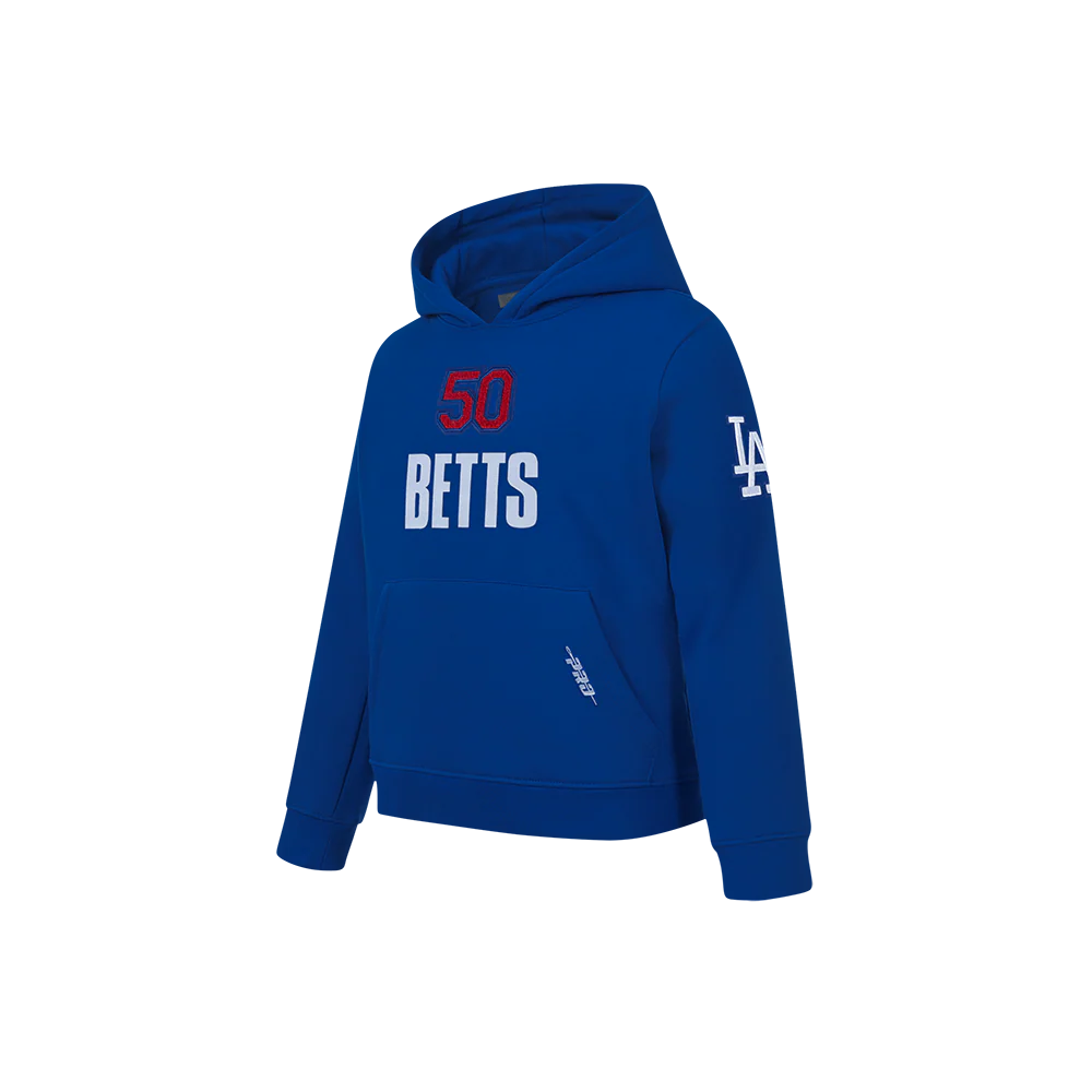 MLB LOS ANGELES DODGERS MOOKIE BETTS #50 CLASSIC PLAYER NAME AND NUMBERæLITTLE BOYS PULLOVER HOODIE