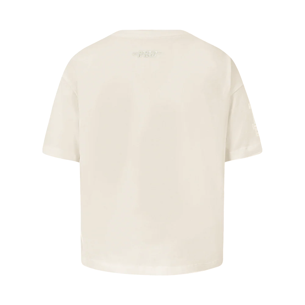 MLB LOS ANGELES DODGERS NEUTRAL LITTLE GIRLS SHORT SLEEVE BOXY TOP