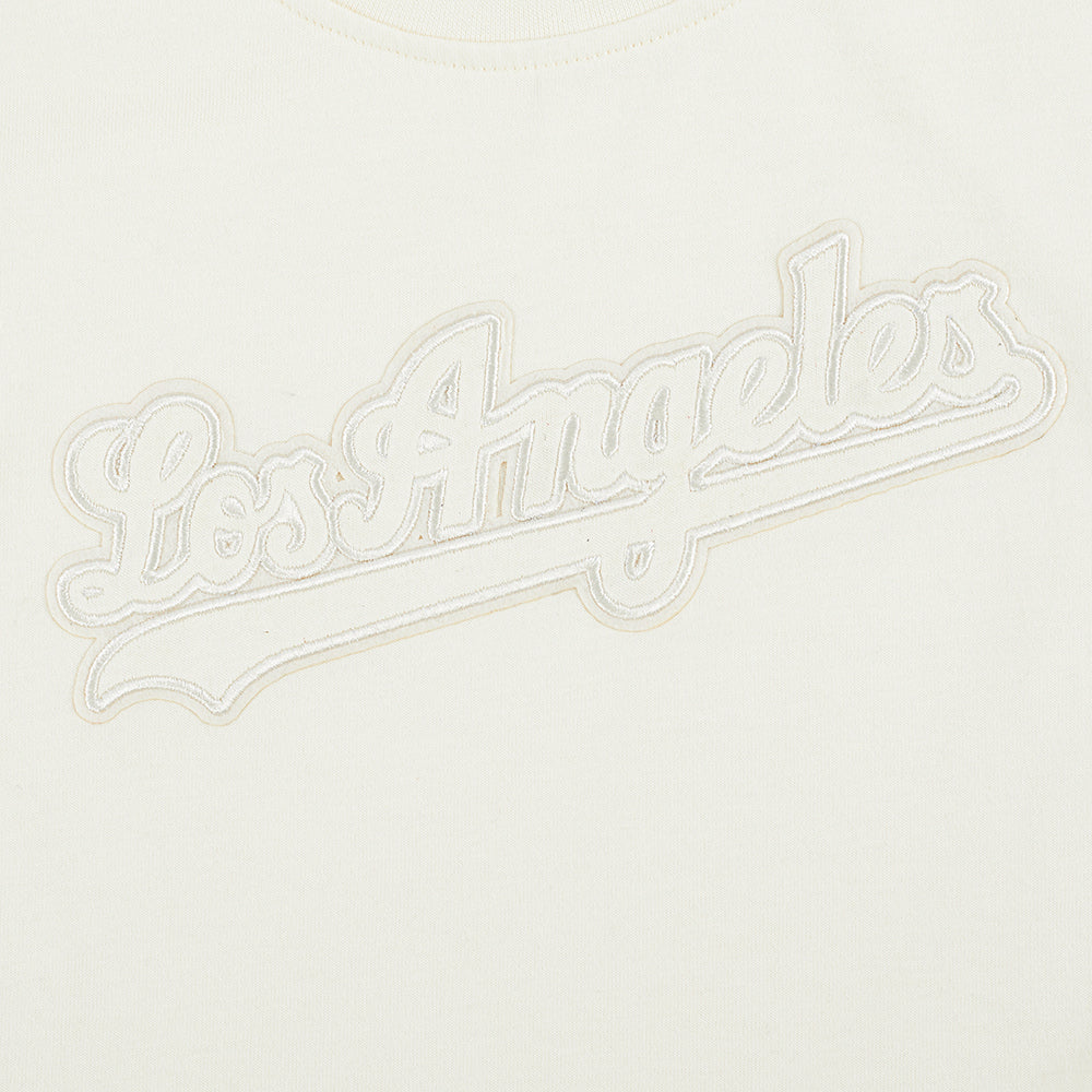 MLB LOS ANGELES DODGERS NEUTRAL LITTLE GIRLS SHORT SLEEVE BOXY TOP