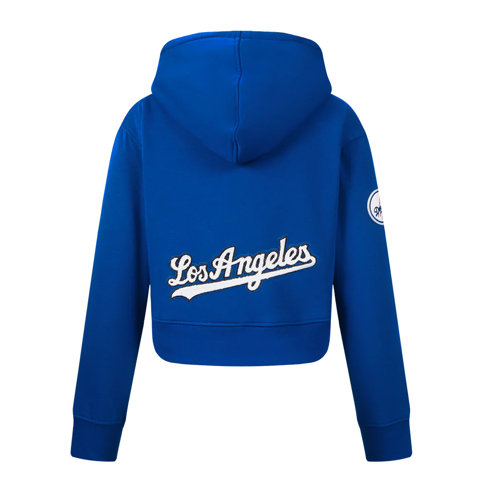 MLB LOS ANGELES DODGERS CLASSIC LITTLE GIRLS FLEECE FZ HOODIE