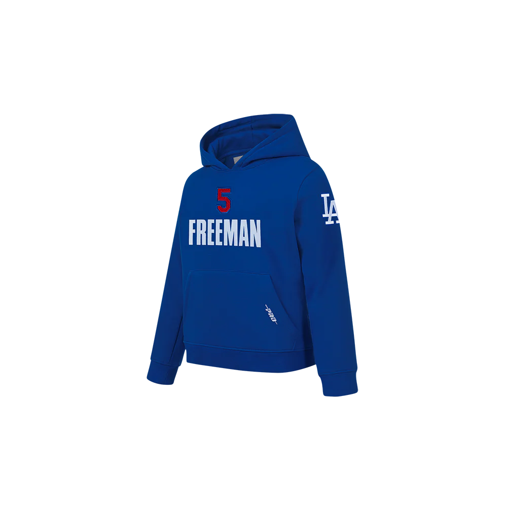 MLB LOS ANGELES DODGERS FREDDIE FREEMAN #5 CLASSIC PLAYER NAME AND NUMBER TODDLER BOYS PULLOVER HOODIE