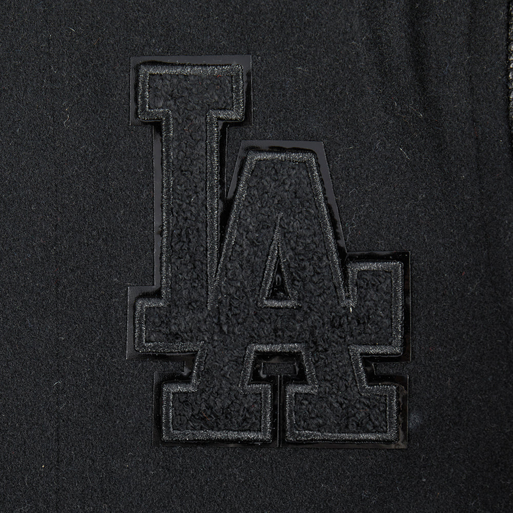 MLB LOS ANGELES DODGERS TRIPLE BLACK TODDLER BOYS WOOL VARSITY JACKET