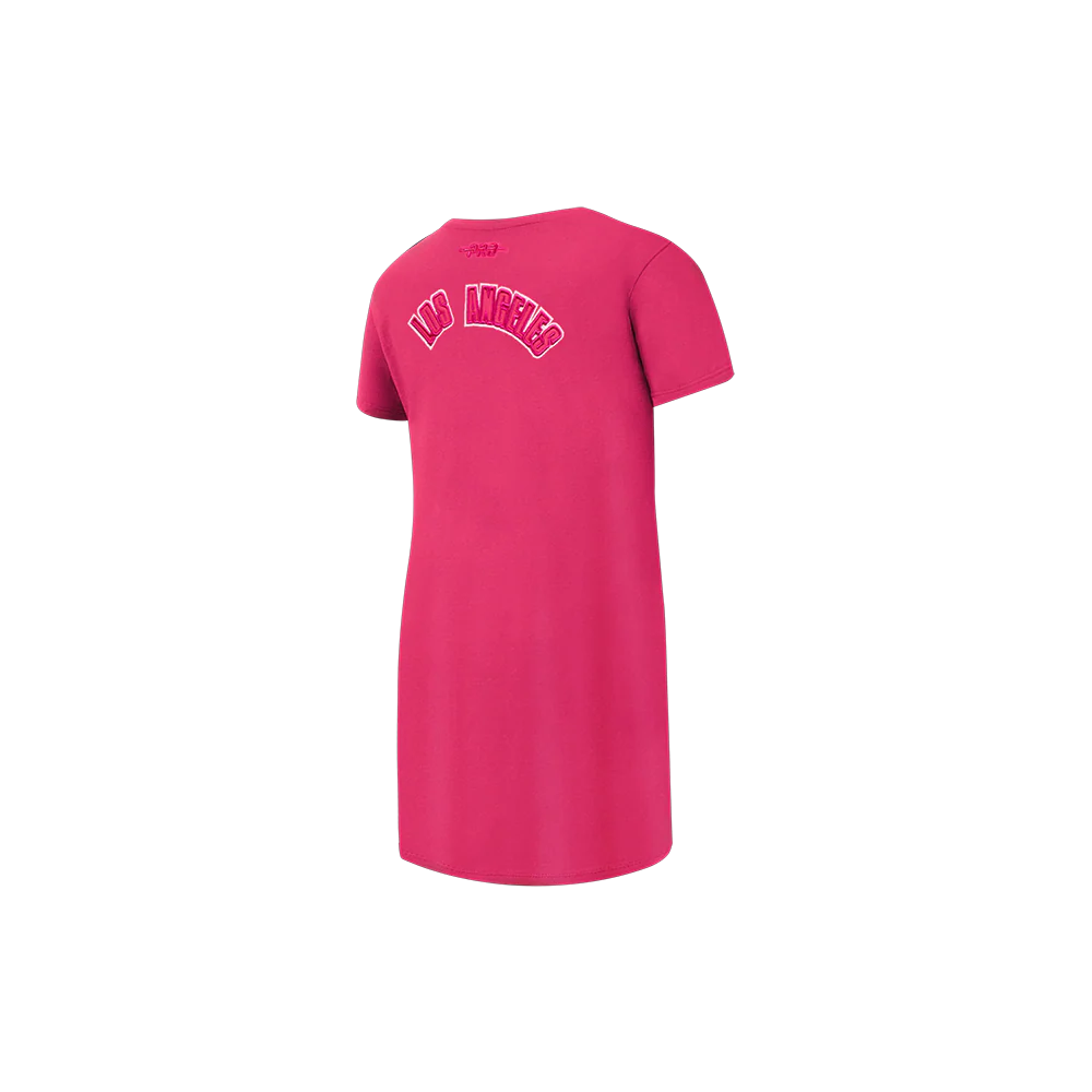 MLB LOS ANGELES DODGERS TRIPLE PINK TODDLER GIRLS TOP DRESS