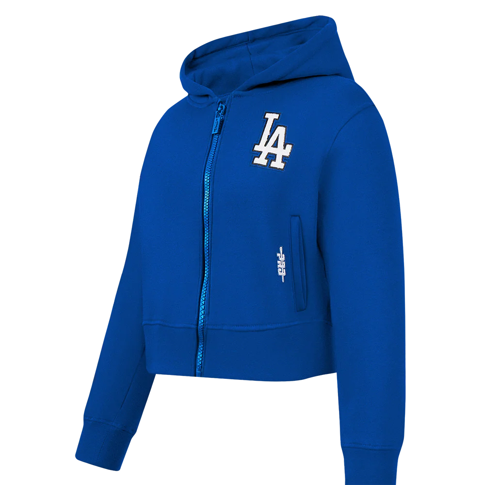 MLB LOS ANGELES DODGERS CLASSIC TODDLER GIRLS FLEECE FZ HOODIE