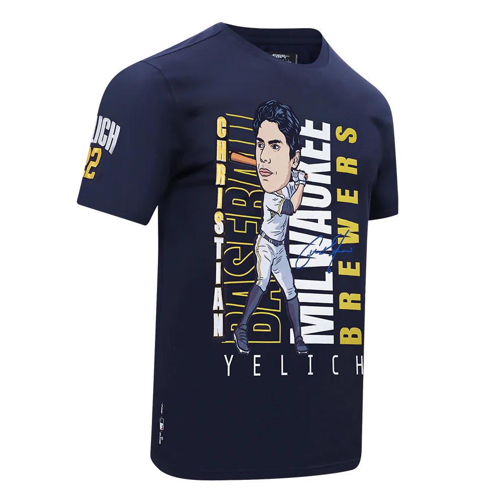 MLB MILWAUKEE BREWERS CHRISTIAN YELICH #22 REMIX AVATAR SINGLE JERSEY MEN'S TOP