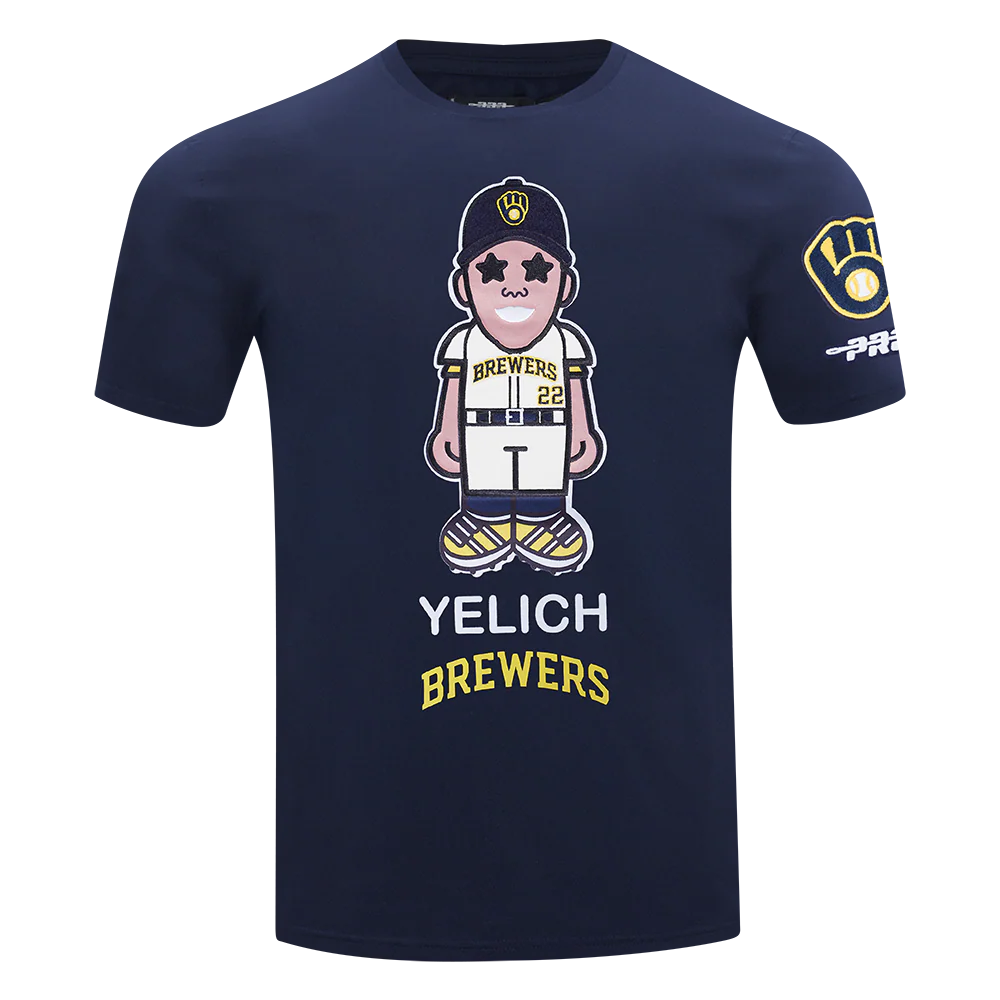 MLB MILWAUKEE BREWERS CHRISTIAN YELICH #22 AVATAR SINGLE JERSEY MEN'S TOP