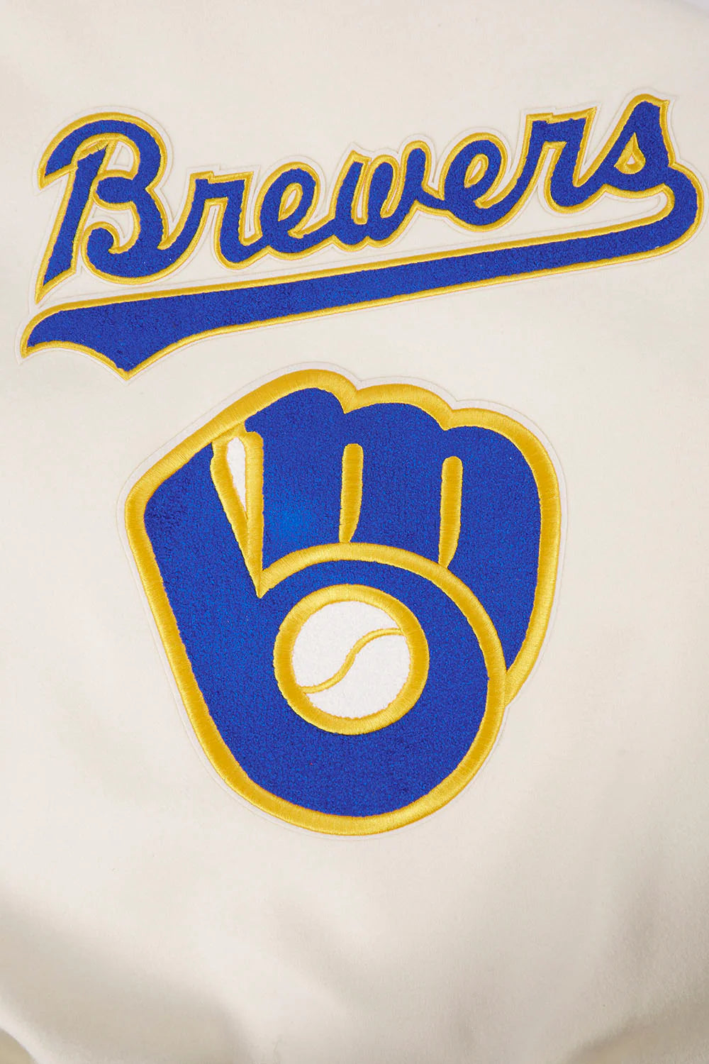 MLB MILWAUKEE BREWERS RETRO CLASSIC MEN'S RIB WOOL VARSITY JACKET