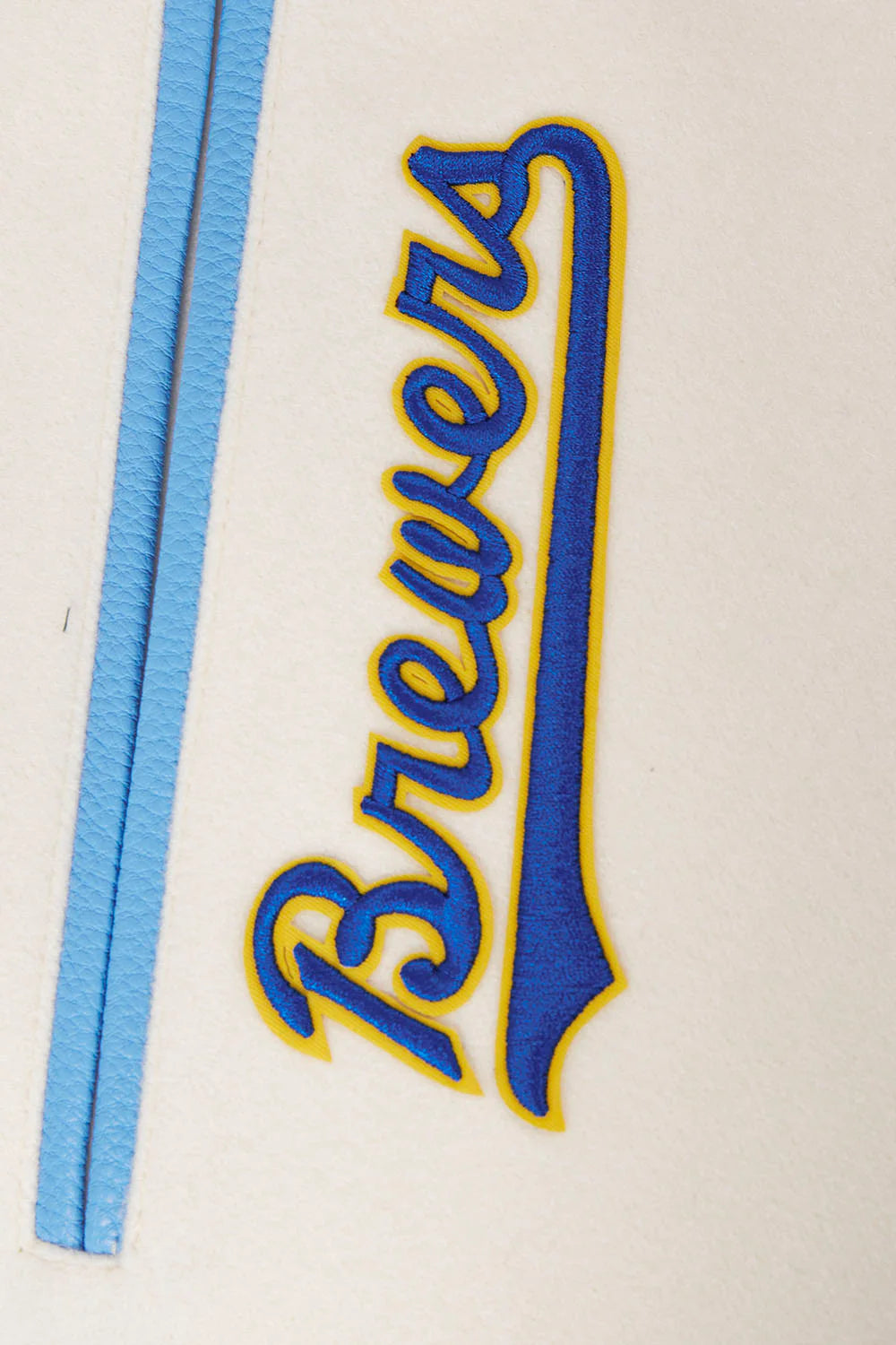 MLB MILWAUKEE BREWERS RETRO CLASSIC MEN'S RIB WOOL VARSITY JACKET