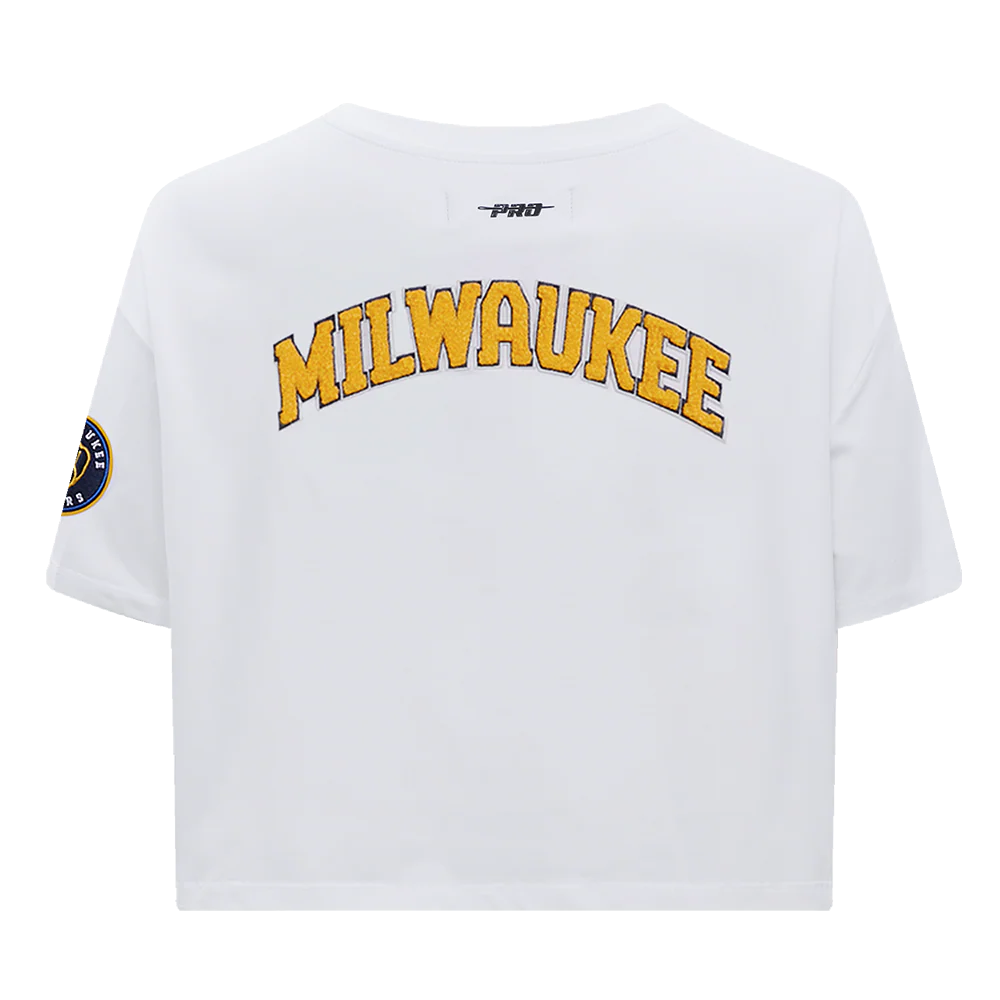 MLB MILWAUKEE BREWERS CLASSIC WOMEN'S BOXY TOP