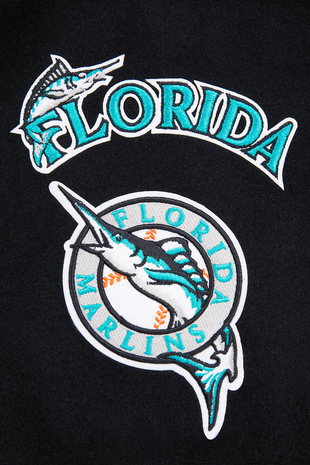 MLB FLORIDA MARLINS RETRO CLASSIC MEN'S RIB WOOL VARSITY JACKET